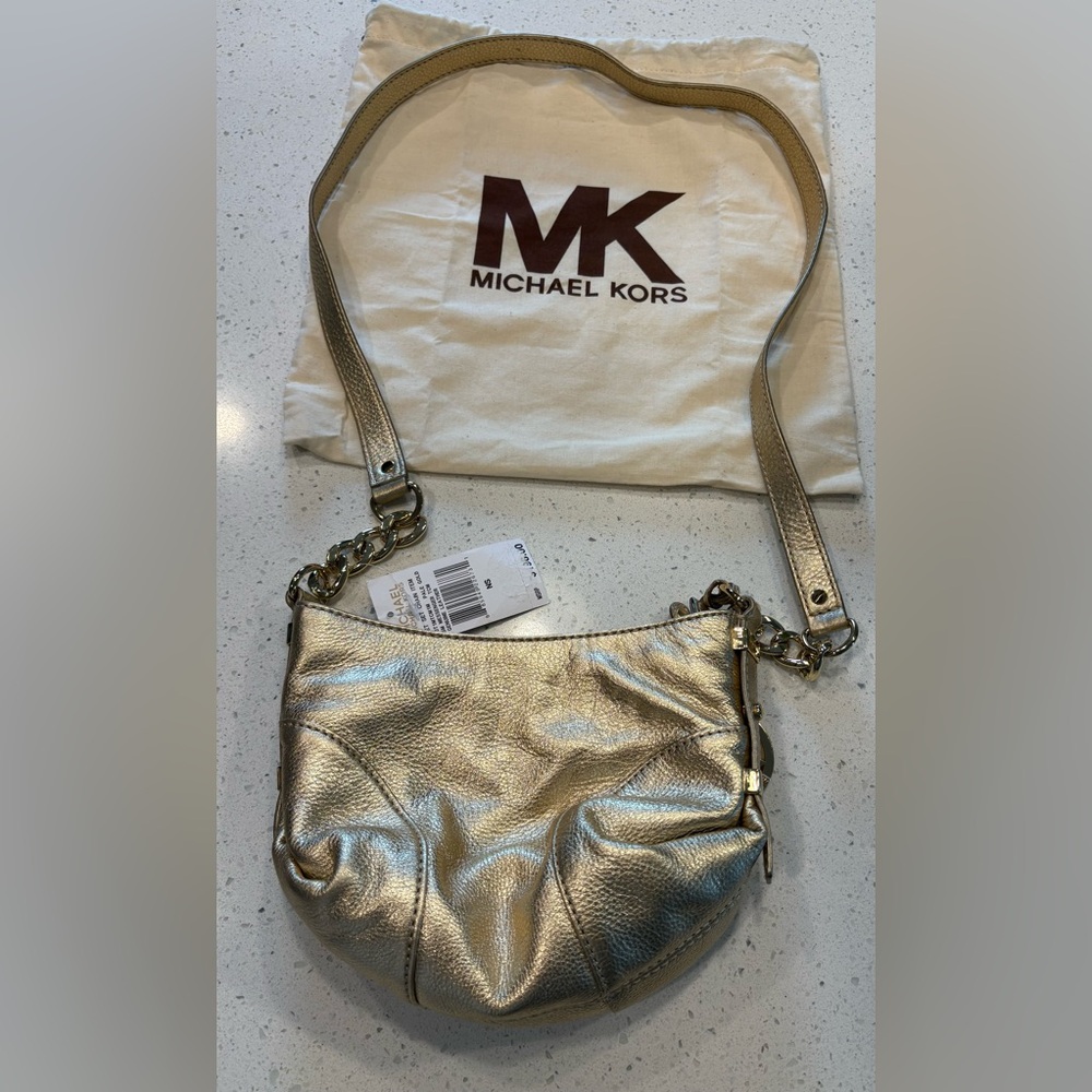 Michael Kors Shimmering Gold Shoulder Bag